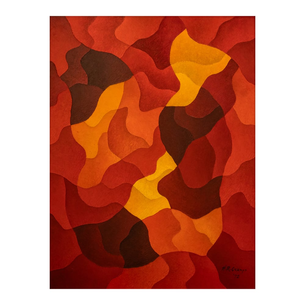 Hernando R. Ocampo (1911-1978) A Song for Summer — signed and dated 1972 (lower right) oil on canvas — 32” x 24” (81 cm x 61 cm).