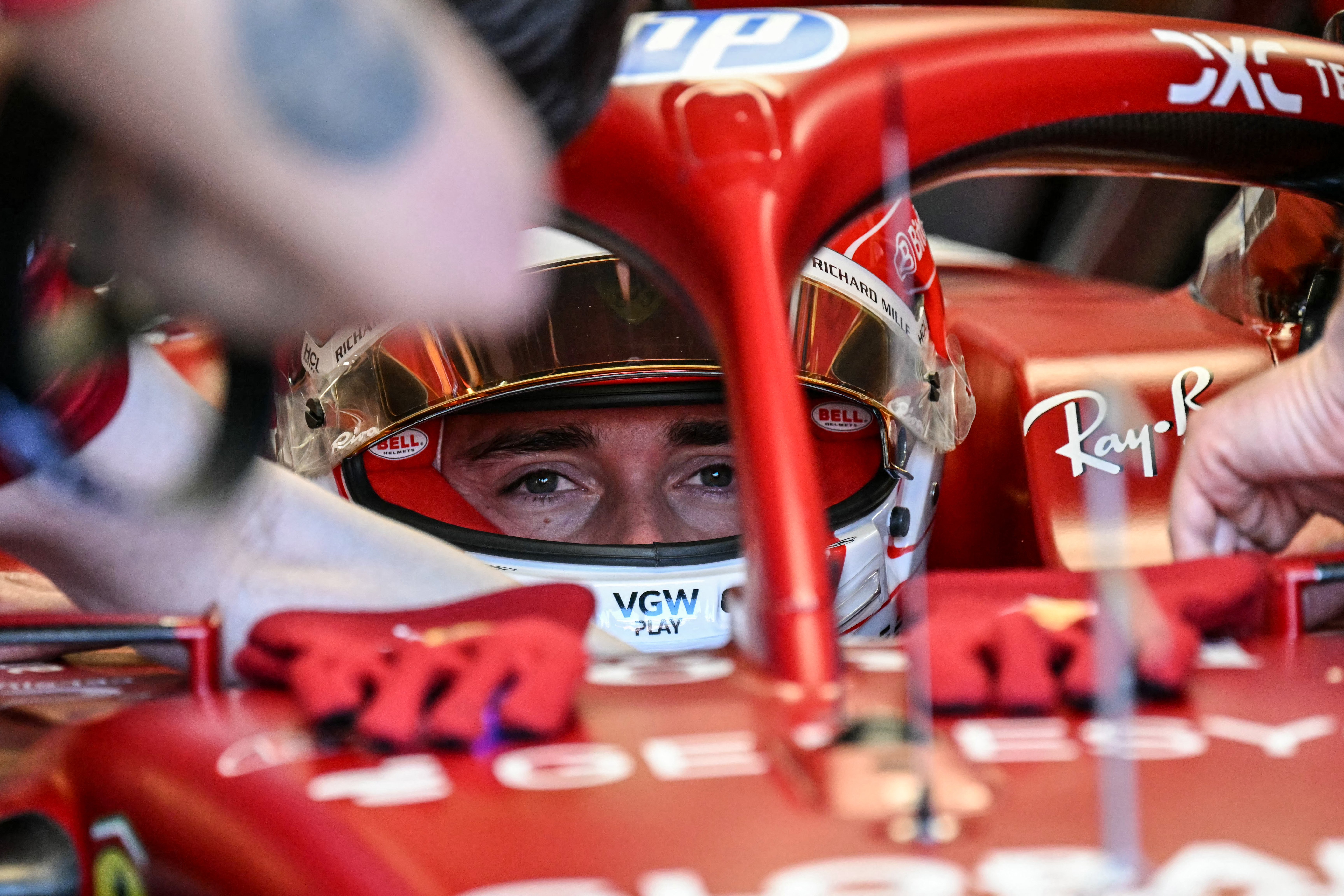 Leclerc blazes down under