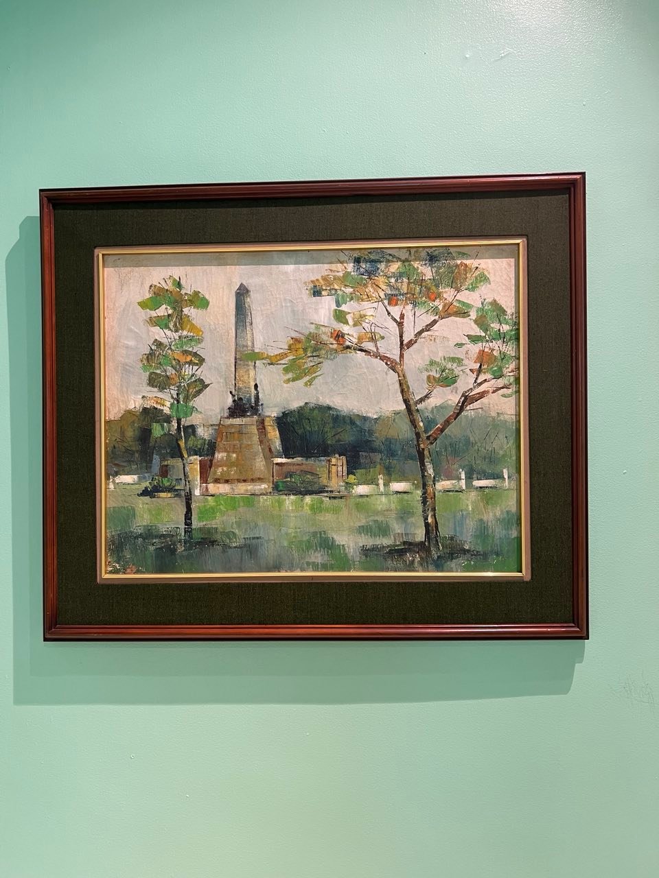 Edgar Doctor, University of Santo Tomas. Rizal Monument, Luneta (Now Rizal Park), 1964. First Prize: Oil / Acrylic Category.
