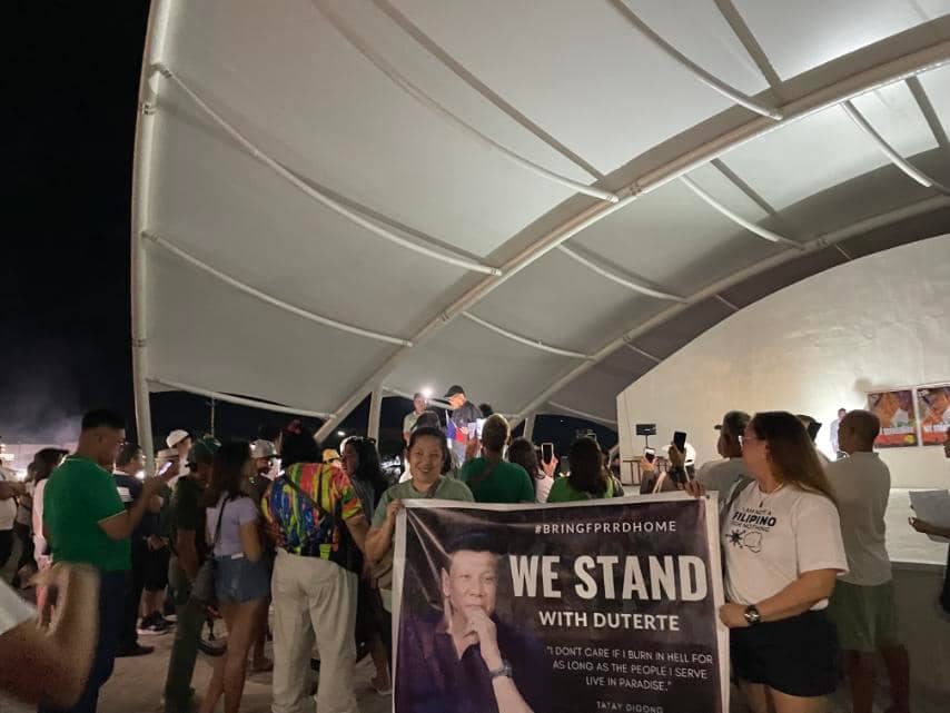 Supporters of former President Rodrigo Duterte held a candlelight prayer rally in Malolos City, Bulacan, calling for his release from ICC detention and safe return to the Philippines.