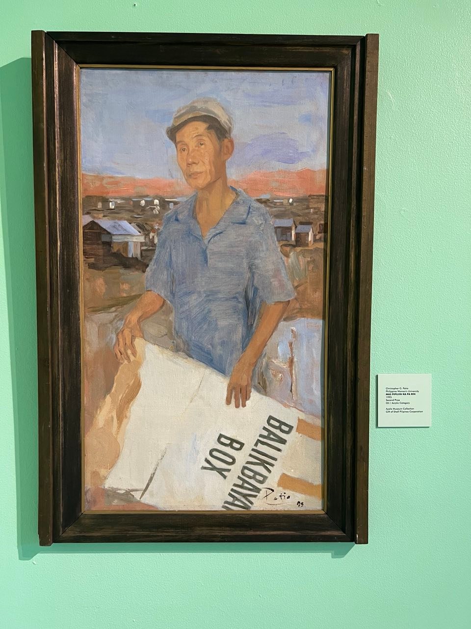 Christopher G. Patio, Philippine Women’s University. Mas Pipiliin Ka Pa Rin, 1995. Second Prize: Oil / Acrylic Category.