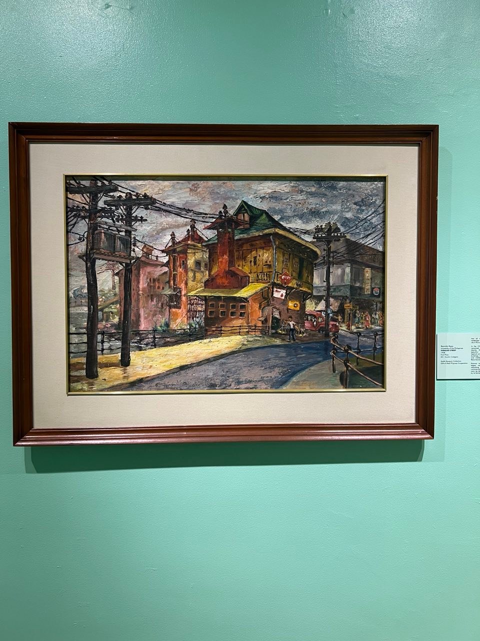 Reynaldo Reyes,University of the Philippines. Hidalgo Street, 1958. First Prize: Oil / Acrylic Category.