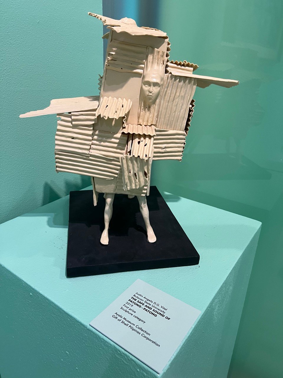 Justin Angelo D.G. Vital, Bulacan State University. The Safe and Sound of Patong-Patong, 2019. First prize: Sculpture category.