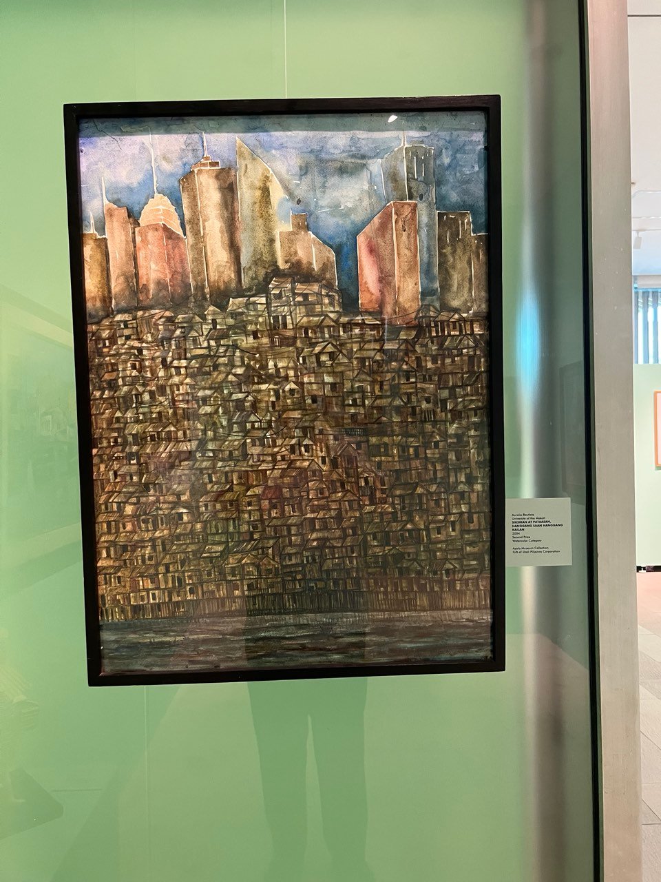 Aurelio Bautista, University of the Makati. Siksikan at Pataasan, Hanggang Saan Hang Gang Kailan, 2004.Second Prize: Watercolor Category.