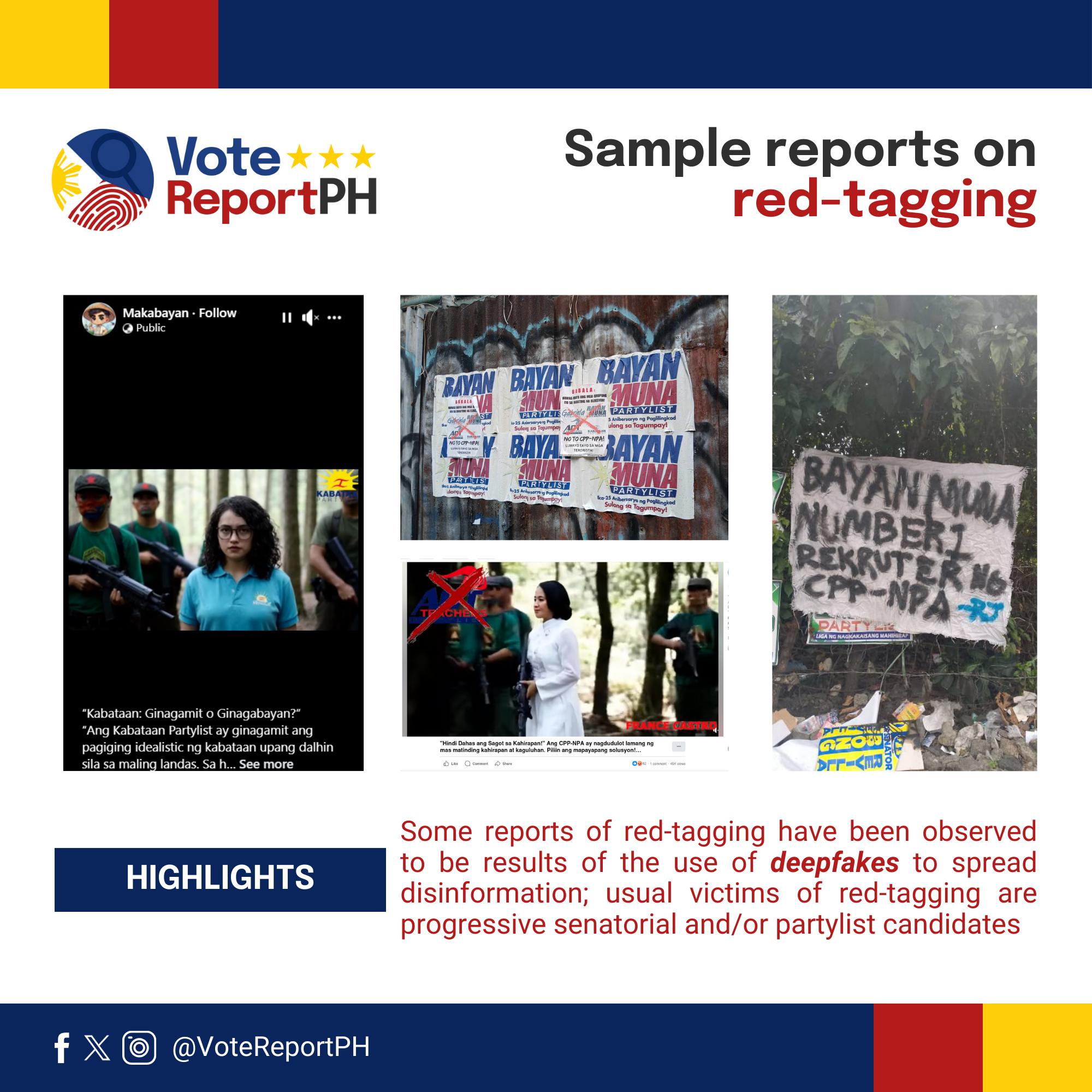 Poll watchdog identifies red-tagging as top campaign violation