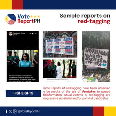 Red-tagging top campaign violation — watchdog