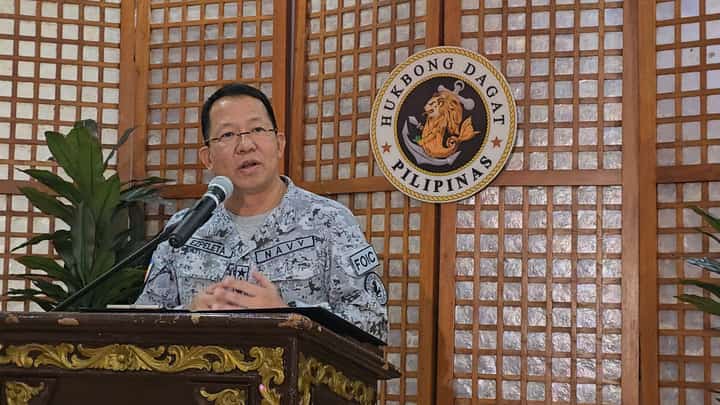 Philippine Navy Flag Officer in Command, Vice Admiral Jose Ma Ambrosio Ezpeleta (Photo by Lade Kabagani)