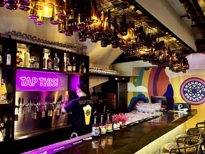 Enchanted by the beer on tap