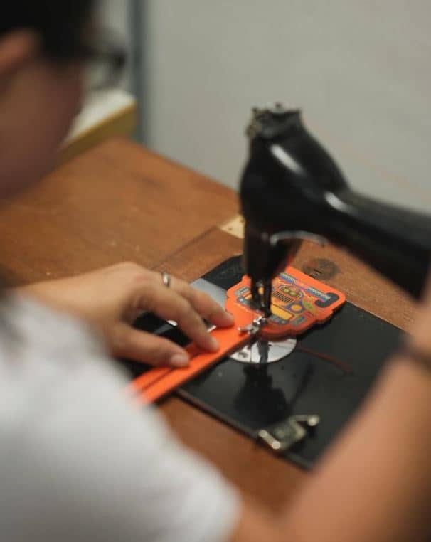 One stitch at a time.