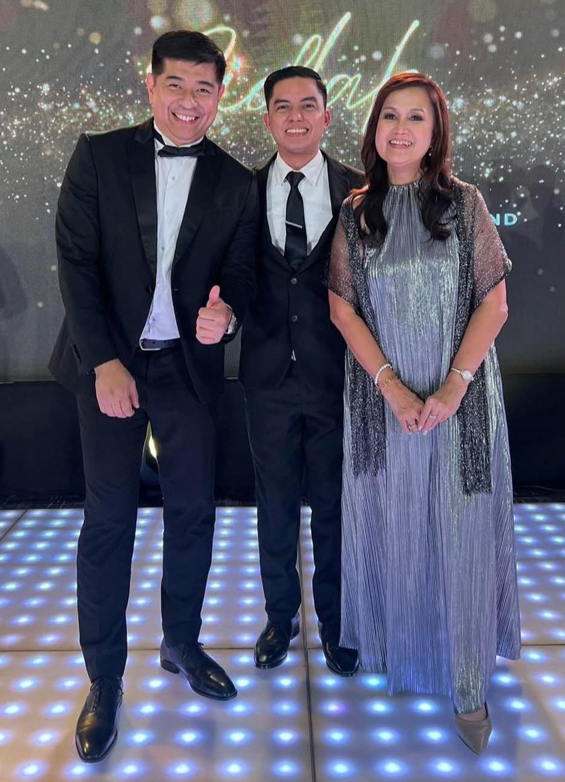 Ron Manalang, Jaynard Solante, financial controller, and Gwen dela Cruz, GM of Seda Ayala Center.