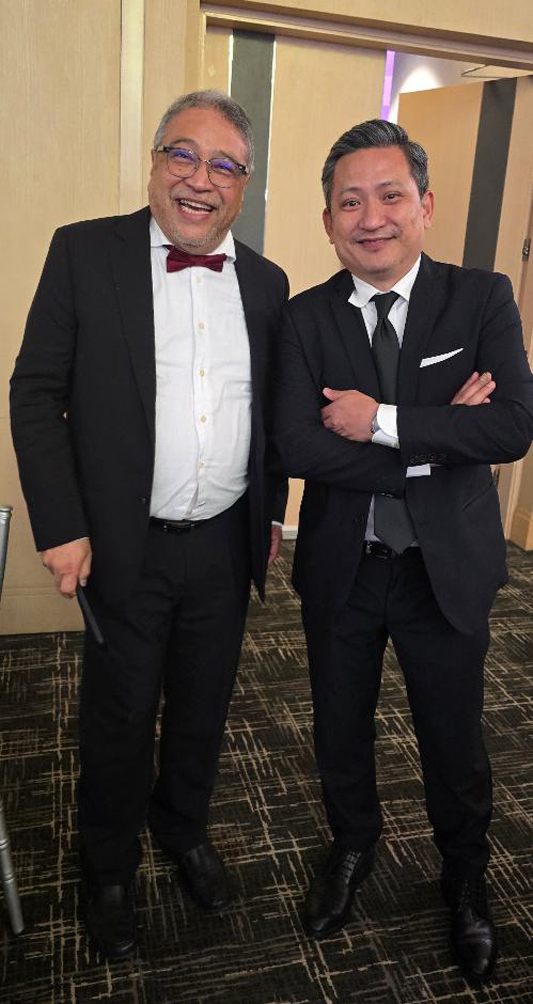 Restaurateur Jovy Tuano and Globe Telecom VP for External Affairs Patrick Gloria.