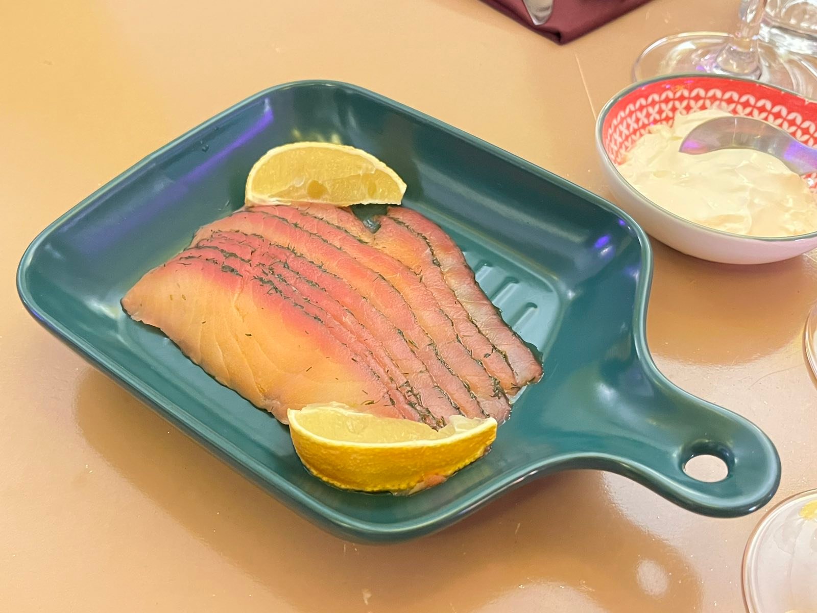 Beetroot Salmon Gravlax.