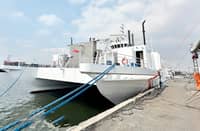 The humanitarian vessel Amazing Grace.