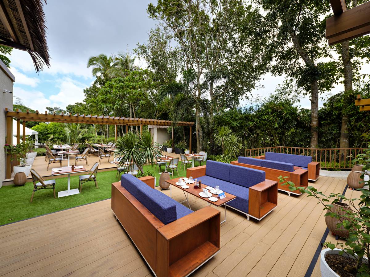 Outdoor dining.