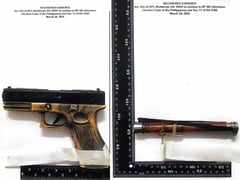 Two men arrested for robbing taxi in Caloocan, face drug, gun charges