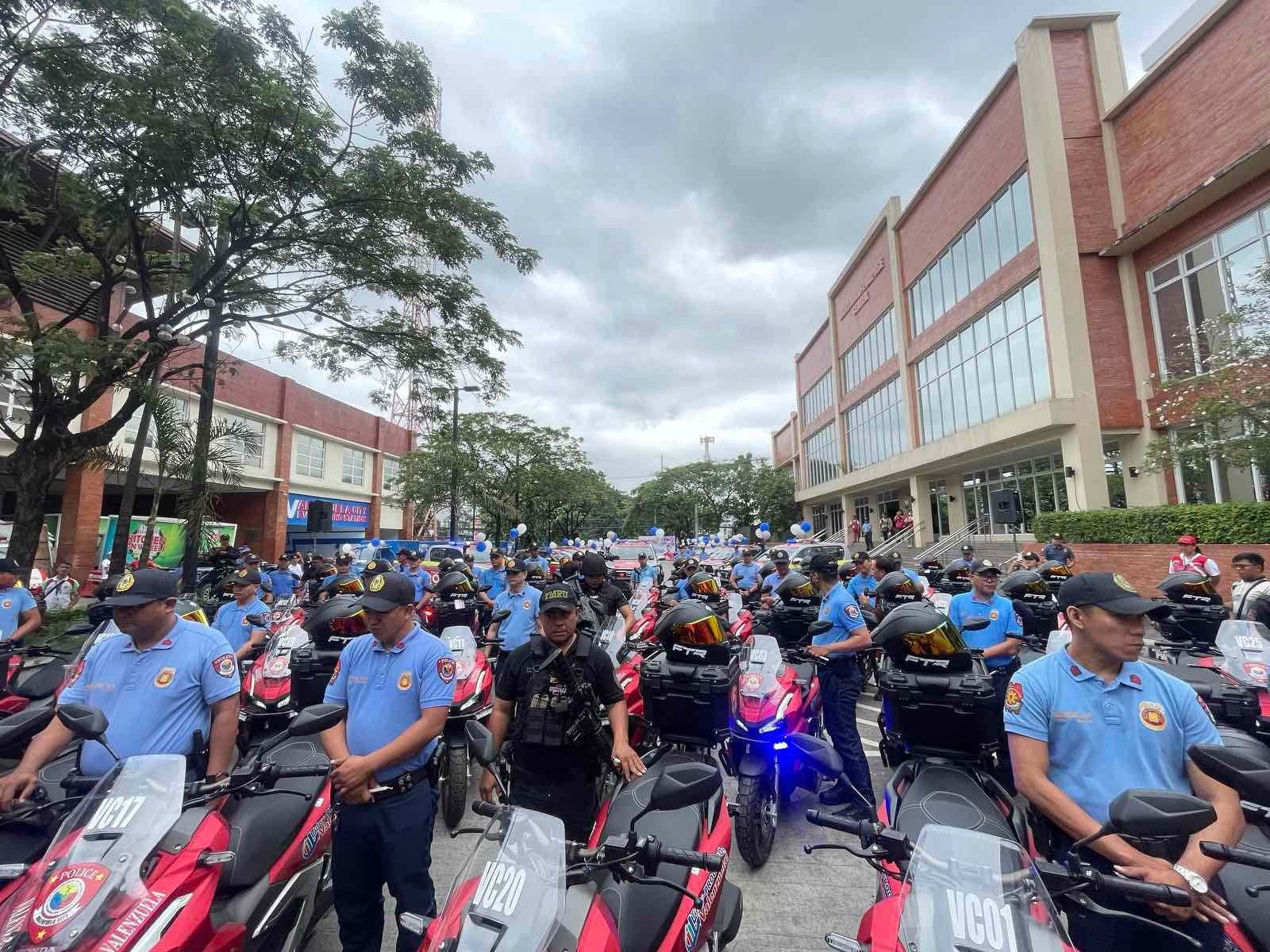 Valenzuela boosts police efforts with new cars, motorcycles