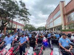 Valenzuela boosts police efforts with new cars, motorcycles