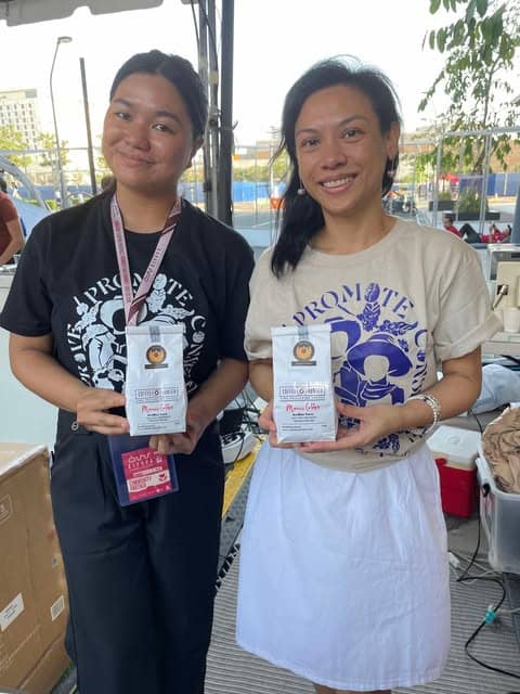 Shaina Faith Pasigian from the Bugkalot Tribe and Niña Guinto of Coffee Hunter.
