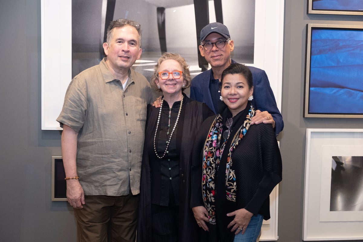 Miguel Miñana of ThemeWorks Events, Denise Weldon, Manny Miñana, and Filipina soprano and opera singer Rachelle Gerodias.