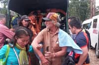Philippine Army personnel found the hikers in a mountainous area thick with vegetation