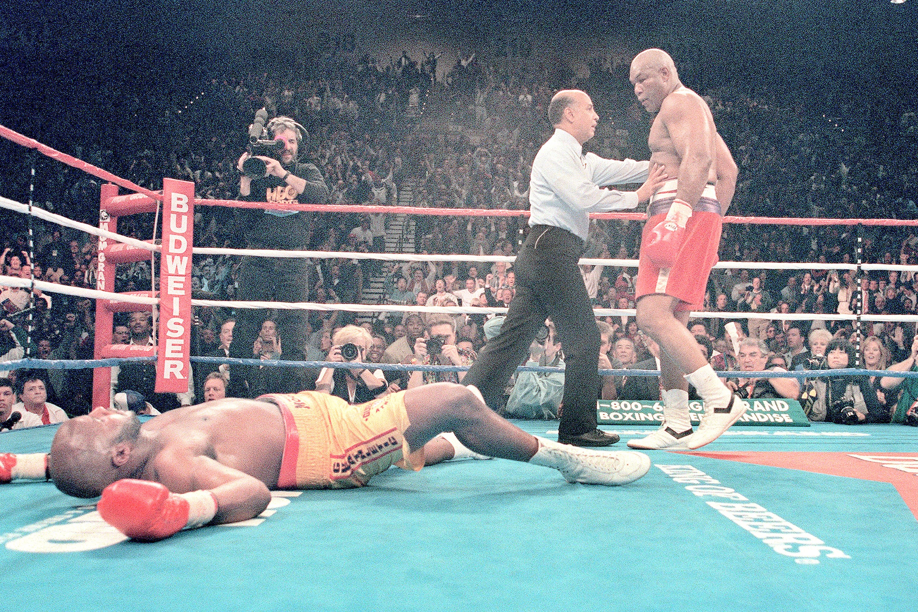 BYE, GEORGE: Ten count for oldest world heavyweight king