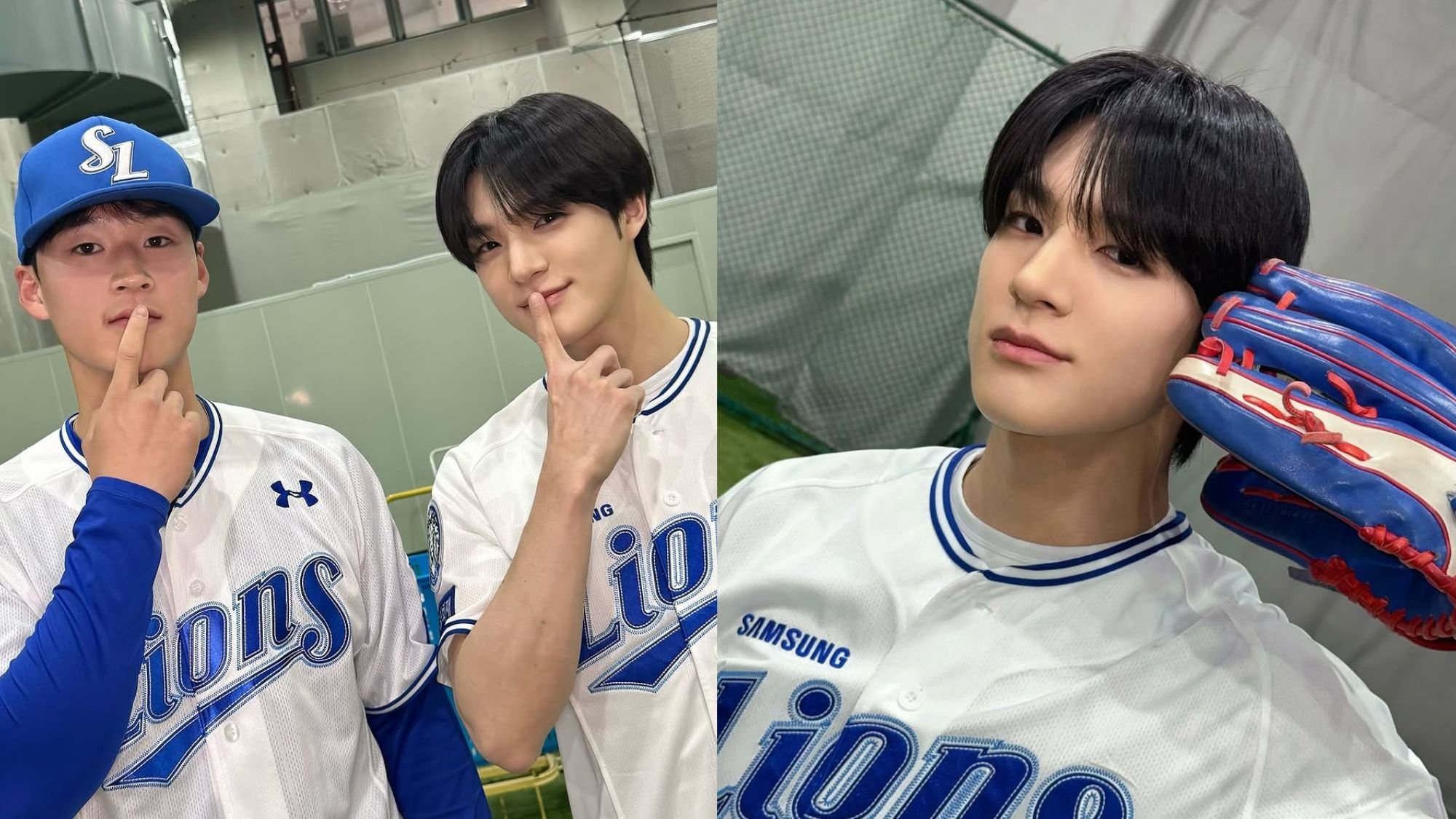 NCT’s Jeno throws first pitch for Samsung Lions' season opener