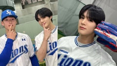 NCT’s Jeno throws first pitch for Samsung Lions' season opener