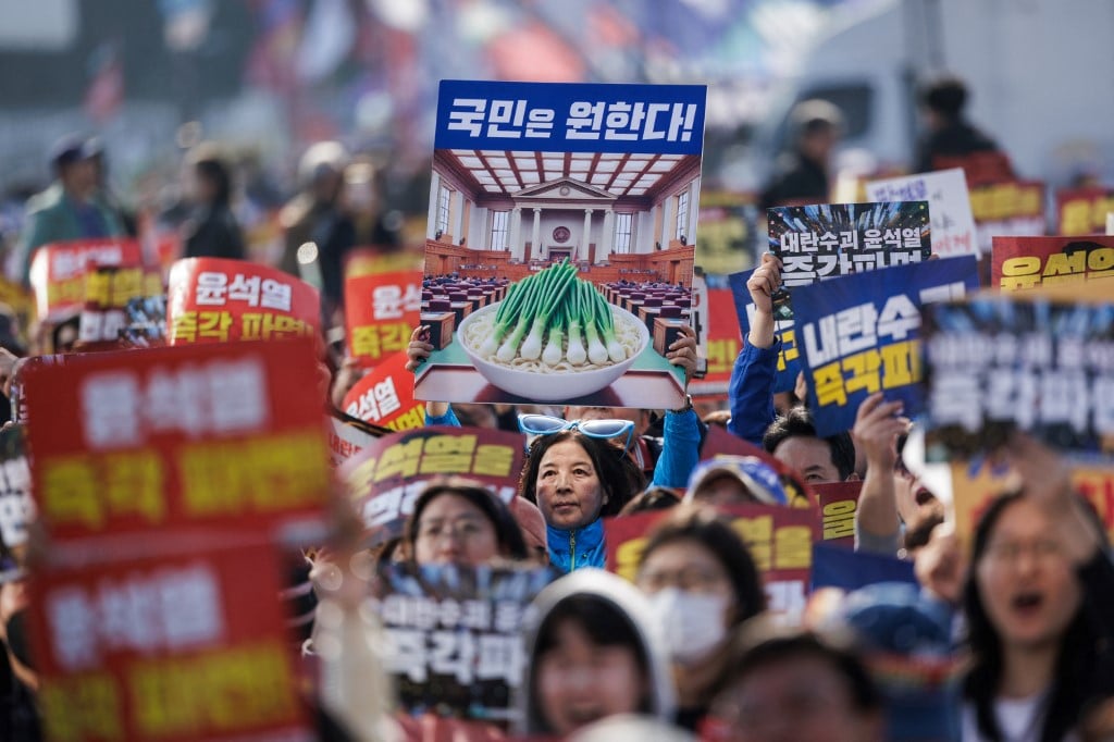 Protests intensify as SK court prepares to rule on impeached president
