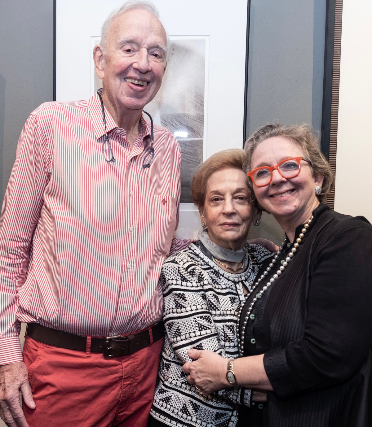 Denise Weldon with her parents, Peter and Mercedes Weldon.
