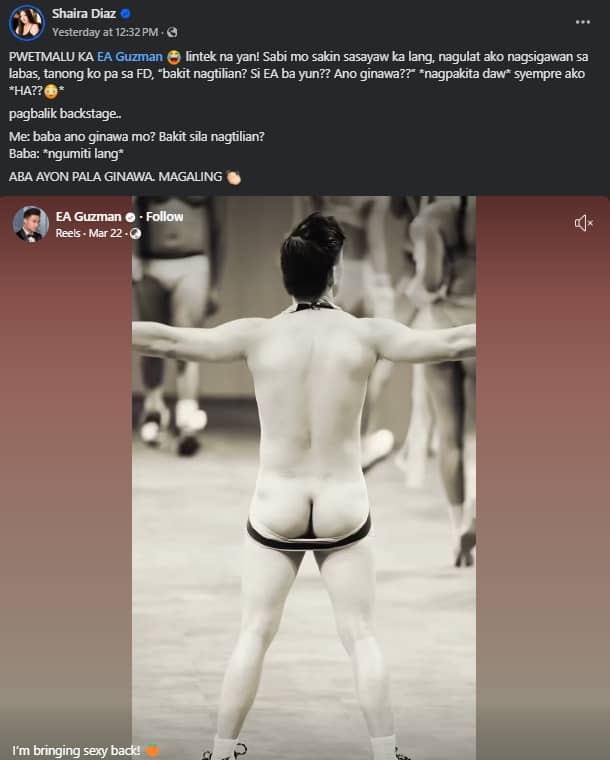 Screen grab from Shaira Diaz Facebook