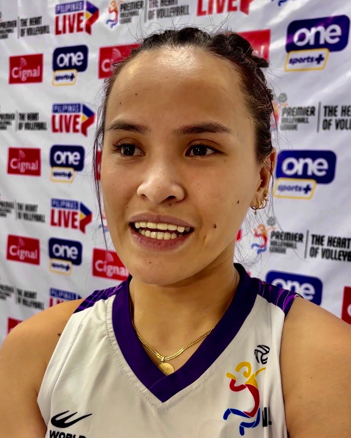 Choco Mucho’s Sisi Rondina interview with the DAILY TRIBUNE after their PVL game at the Philsports Arena.