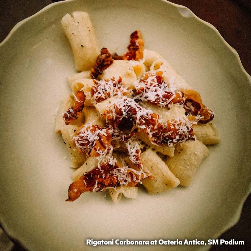 RigatoniI Carbonara