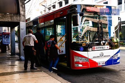 Free bus ride with Q City Bus