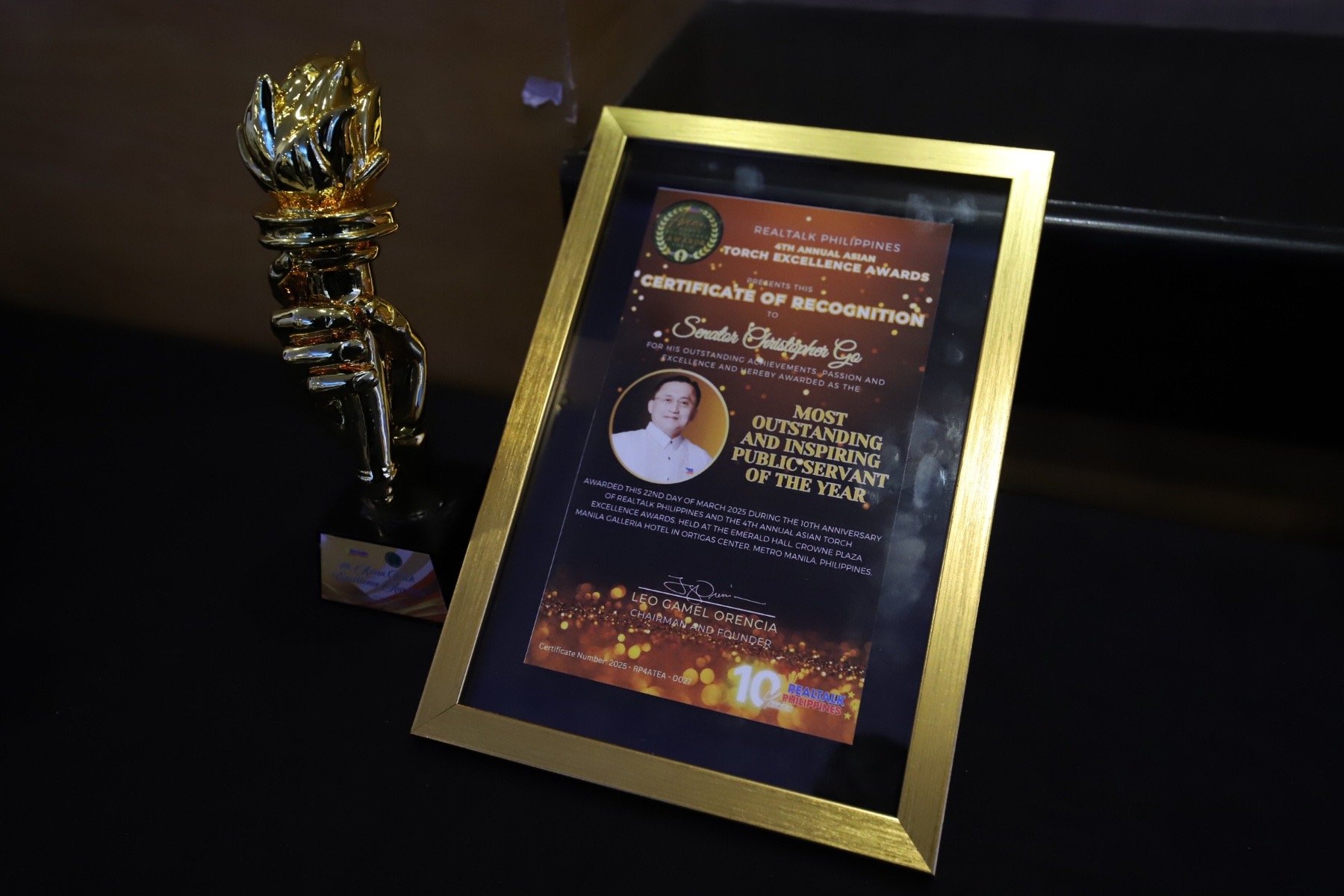 Go is Outstanding Public Servant