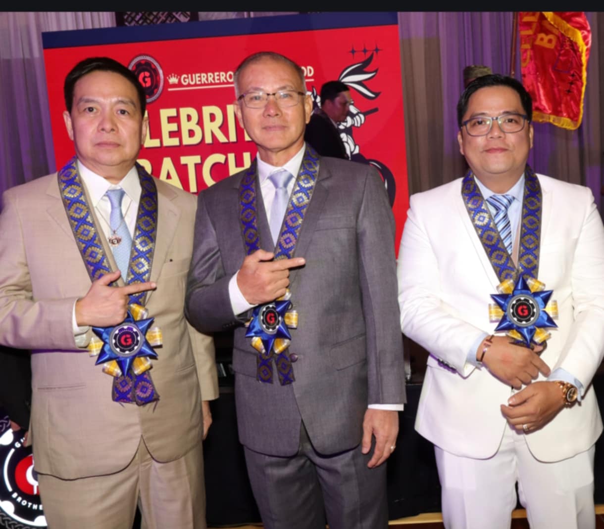 DR. Ed Exconde, Gen. Oscar Albayalde and Jon Tolentino.