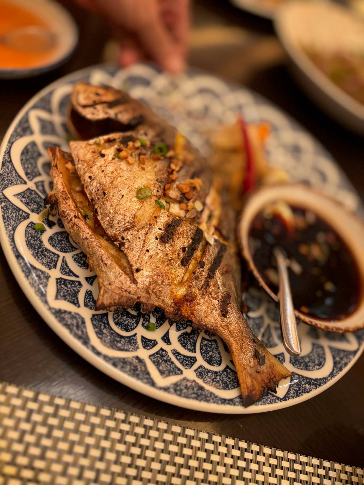 catch of the day, fresh from the grill.
