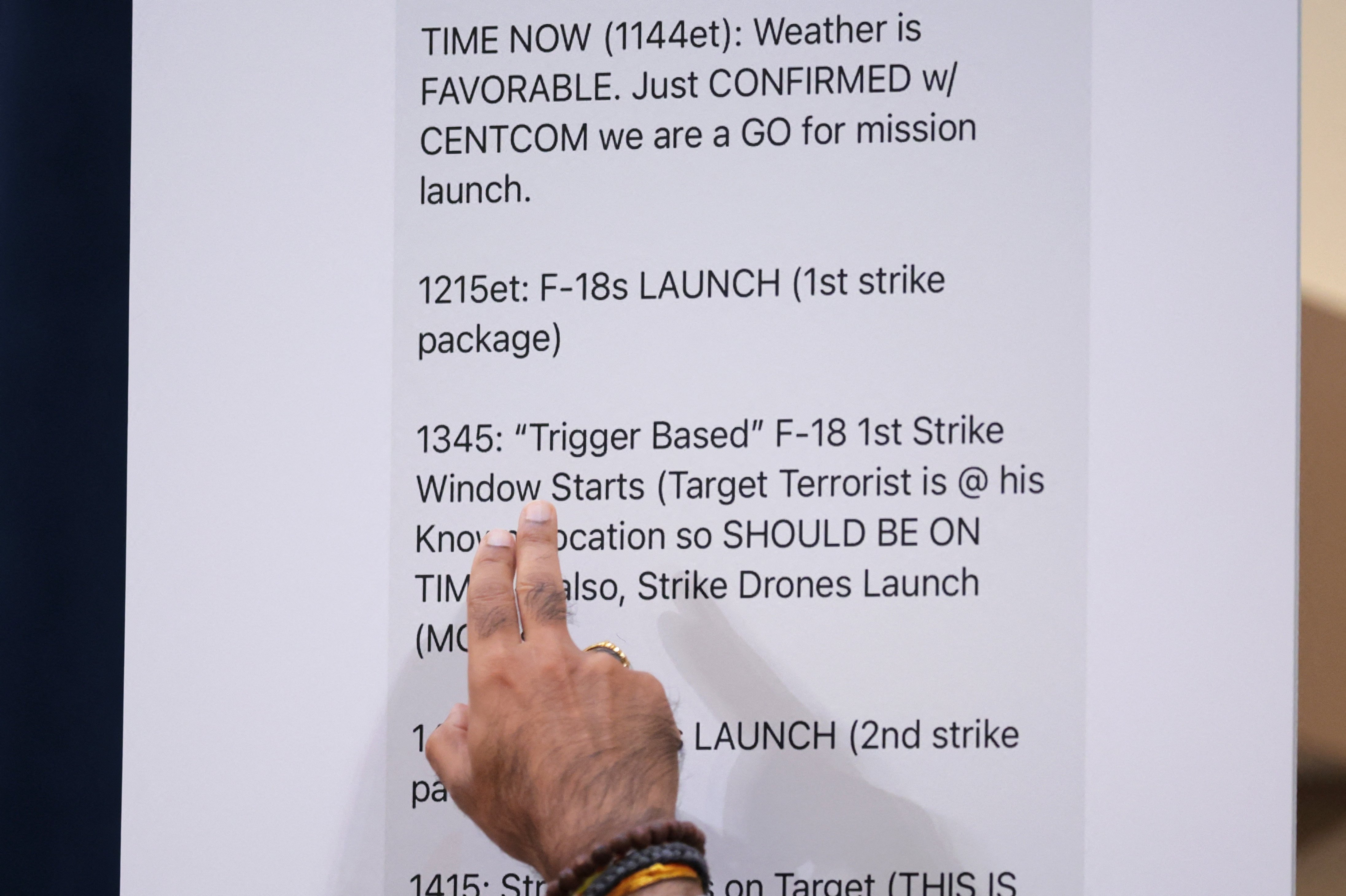 Magazine publishes full US attack plan shared in Signal chat