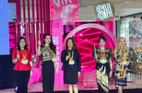 In celebration of Women's Month, the Zonta Club of Makati and Environs, in partnership with SM Supermalls and China Bank, proudly presents the 'Sining Filipina: Her Earth, Her Future — Women at the Forefront of Sustainability' awarding ceremony and exhibit at SM Aura. (From left) Chinabank Executive Vice President Ollie Palanca, ZCME President Joanne Zapanta-Andrada, Chairperson and President of SM Hotels and Conventions Corporation Elizabeth T. Sy, Madame Endo Akiko, and Madame Roswitha Brieger.