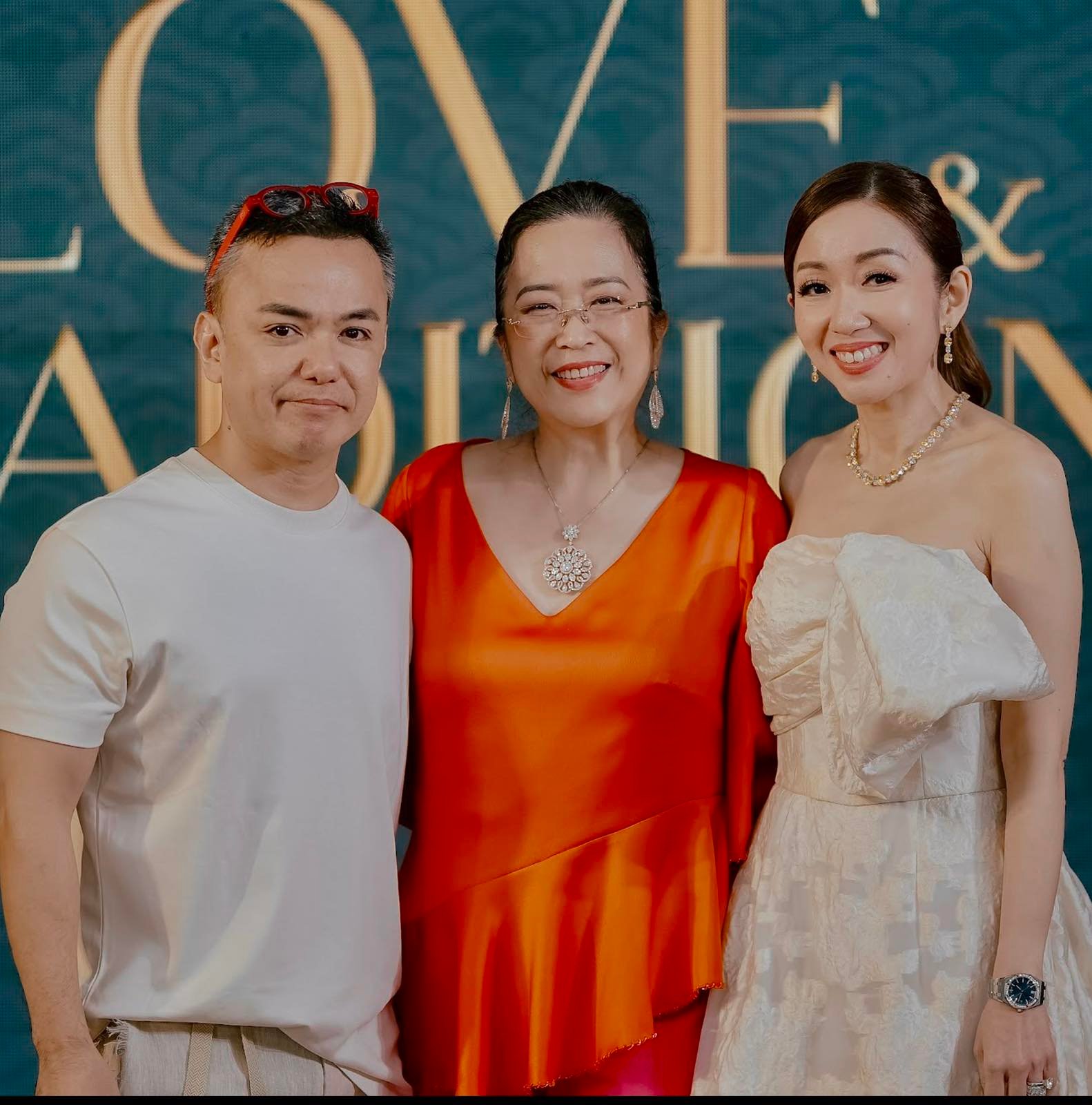 Designer Jun Escario, Olivia Limpe-Aw and Jennifer Que Villoria.