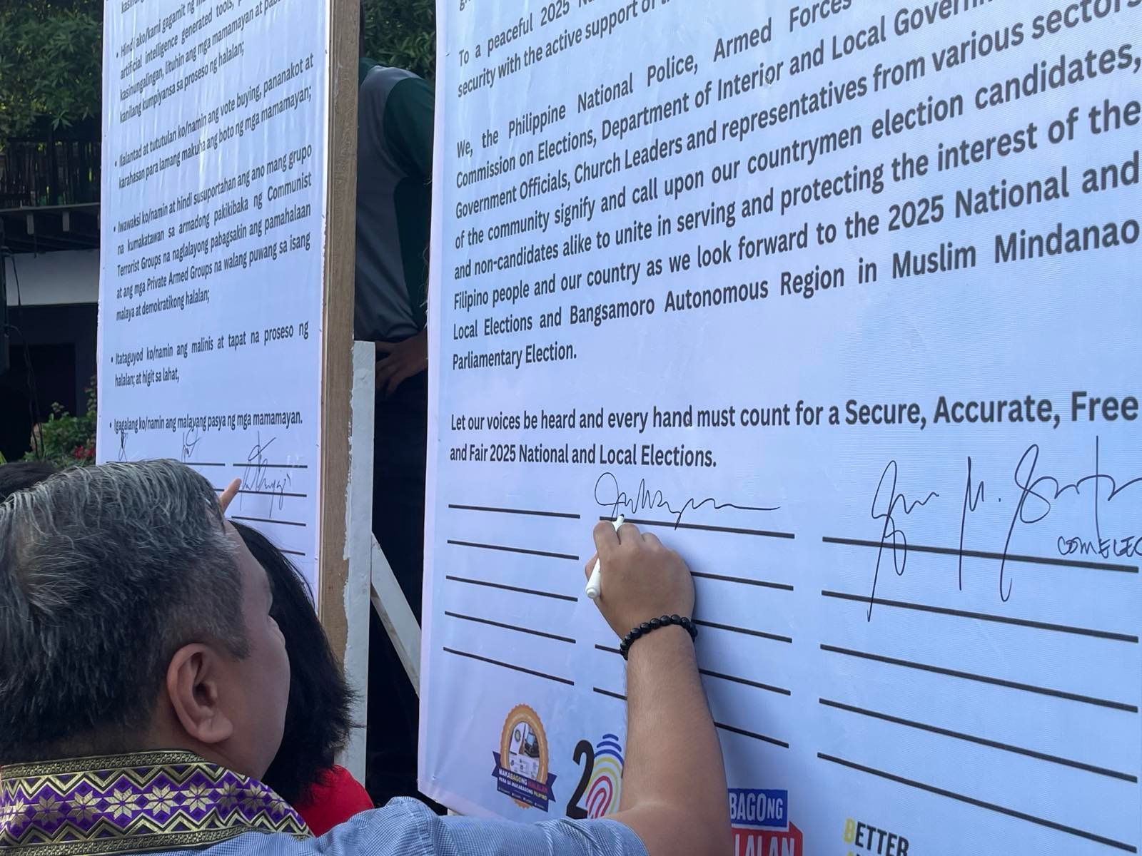 Valenzuela candidates, groups sign peace pact ahead polls
