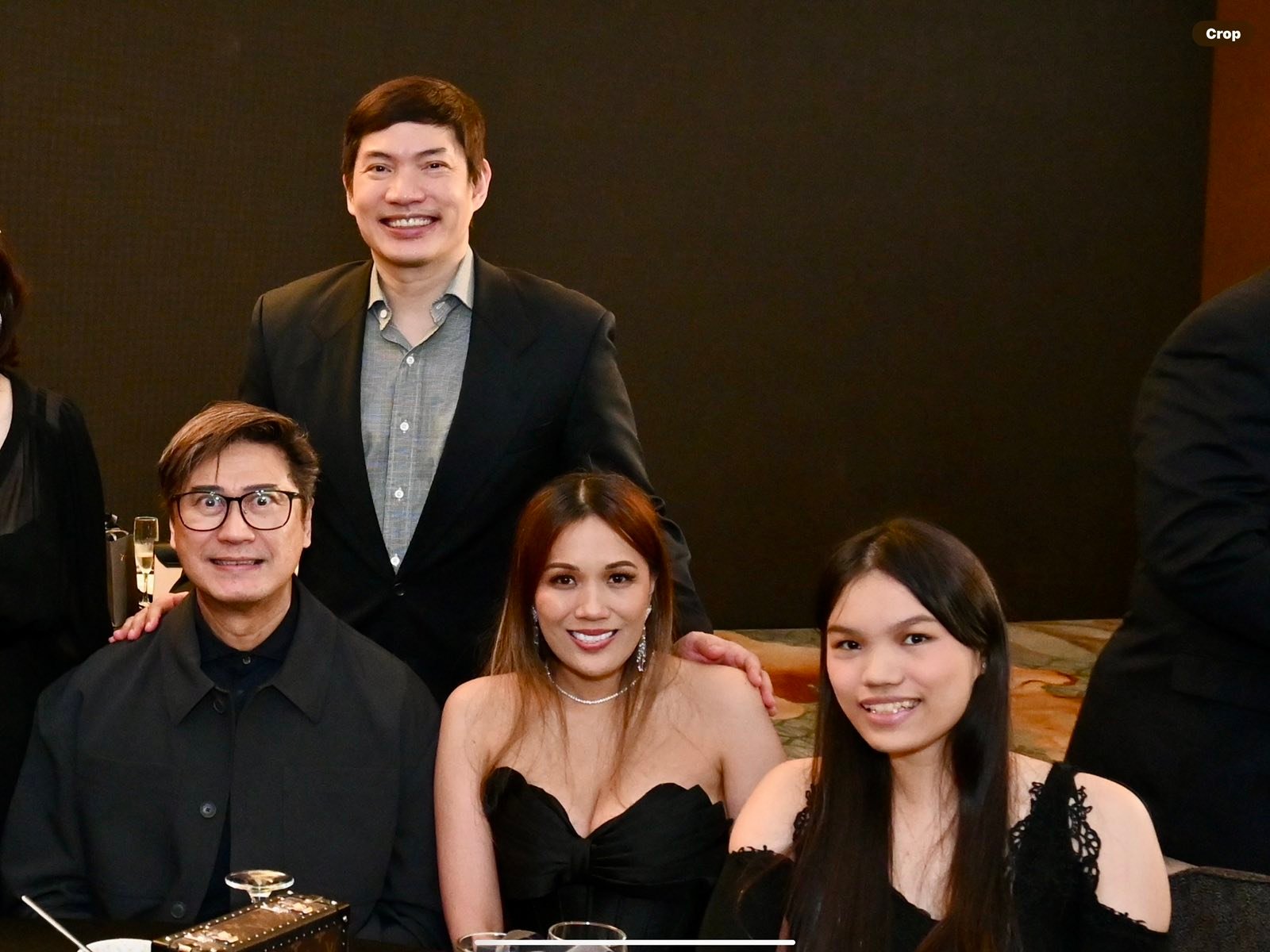 Chris Badiola, Irene and Sophia Montemayor. (Standing) Carlos Montemayor.