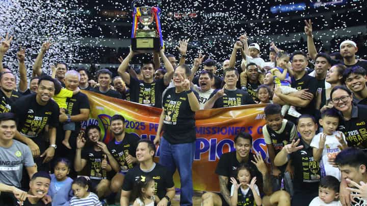 TNT rules the PBA Commissioner's Cup after edging Barangay Ginebra, 87-83, in overtime in Game 7 of the finals Friday at the Smart Araneta Coliseum.