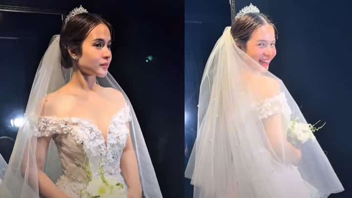 Kristel Fulgar has wedding gown fitting in Korea