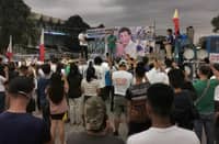 Ranque addressing pro FPRRD prayer rally in Tabuk City on Monday.