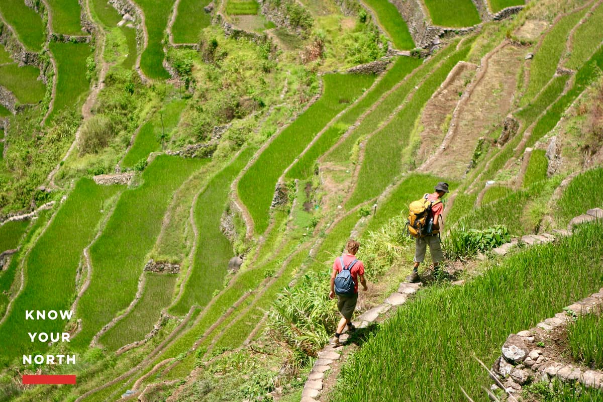 Care is needed when navigating the terraces. A slip could mean a 15-foot fall.