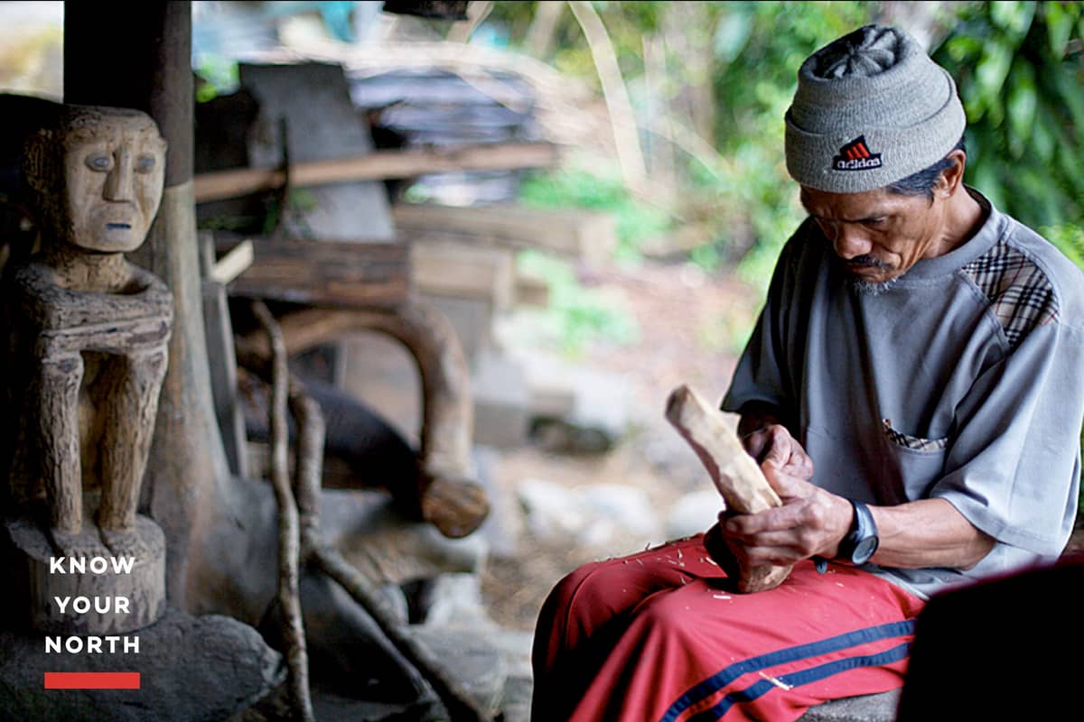 Wood carving is prominent among the Ifugao and the main subject is the 
bulul or rice god.