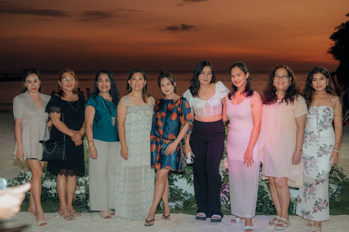 Marivie Tejada, Celina S. Tejada, Lucille Ibuyan, Lilybell Borres, Trixie Besana, Cyky Jolea Galimpin, Mariecar Besana, Lani S. Dela Cruz and Bea Patrice Ibuyan.
