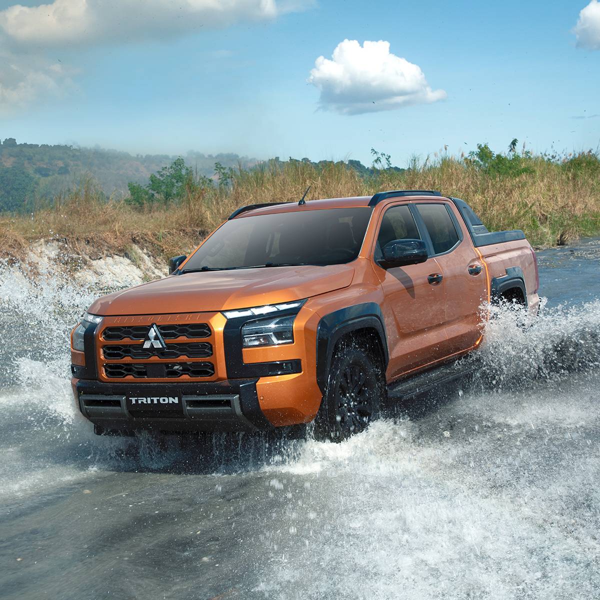 BUILT for city streets and off-road adventures, the Mitsubishi Triton powers through water with ease.