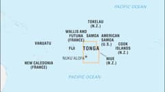 Map of Tonga