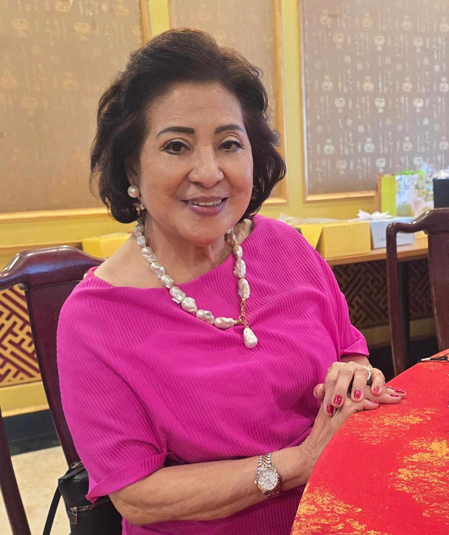 Aida Uy the birthday celebrator.